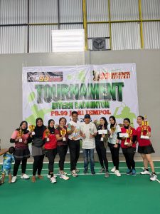 PB 99 Jari Jempol Gelar Turnamen Internal Ganda Dewasa Pemula di Sangatta