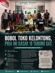 NEKAT! Modifikasi Motor Jadi Kurir Paket, Pria di Sangatta Gasak 18 Tabung Gas Melon